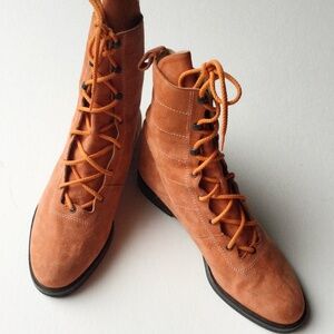 Vintage Charles Jourdan nubuck boots size 6.5B